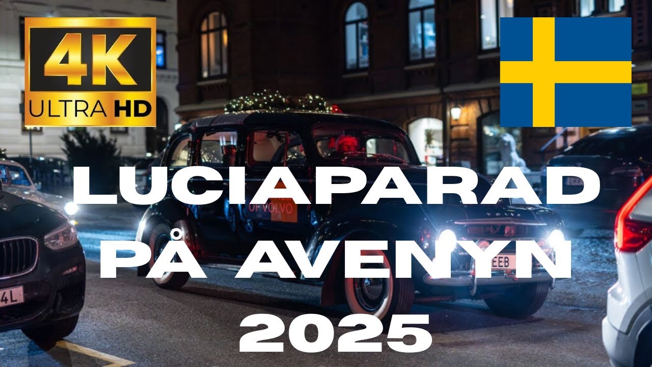 Lucia Parade in Gothenburg 4K | World of Volvo, Classic Volvo Cars & Lucia Songs on Avenyn