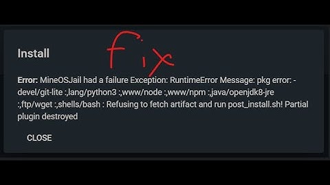 Freenas/Truenas mineos install error and server not starting