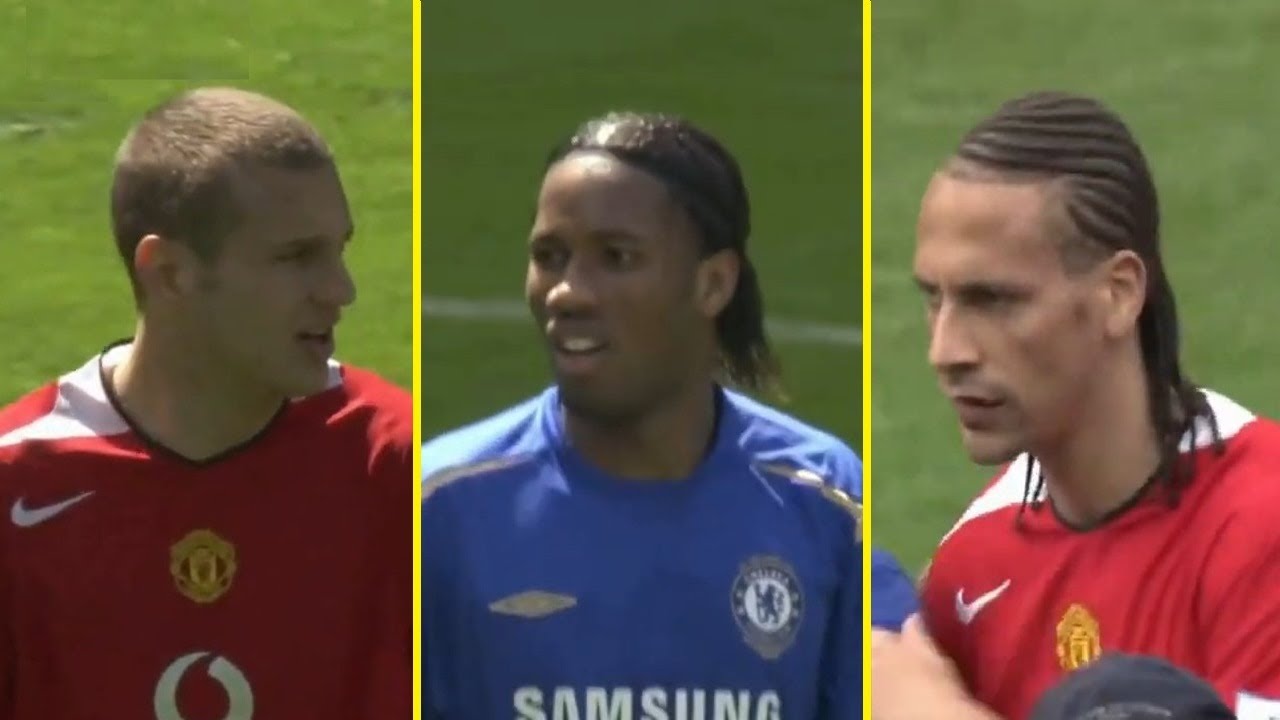 Didier Drogba vs Nemanja Vidic‎ & Rio Ferdinand - Premier - 29/04/2006