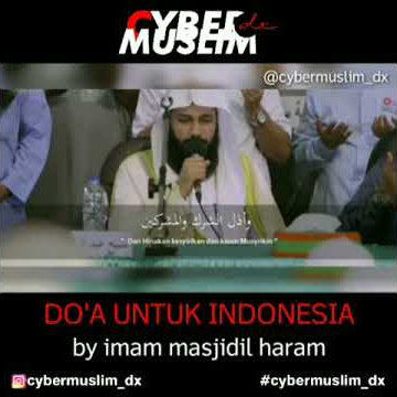 Doa Imam Masjidil haram untuk Indonesia