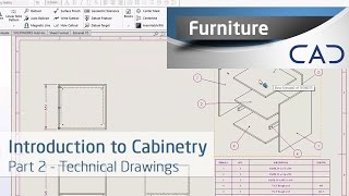 Introduction To Cabinetry Within SolidWorks Part 2: Technical Drawing