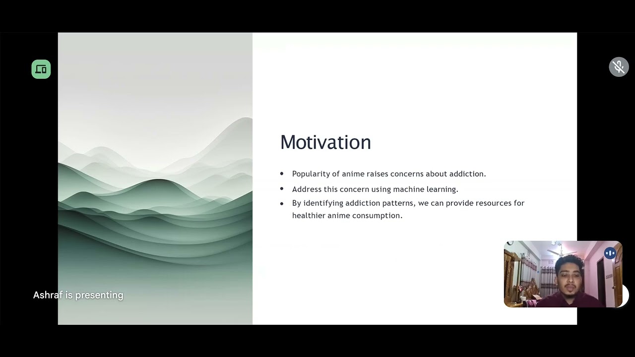 Presentation on Anime addiction analysis with machine learning For Data Mining And machine learning