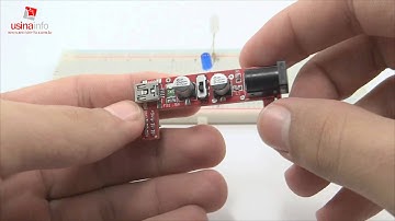 Fonte Ajustável para Protoboard 3.3V e 5V - Arduino