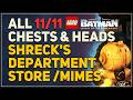 All Shreck's Department Store (Mimes) Chests and Cat Heads Lego Batman Legacy of the Dark Knight