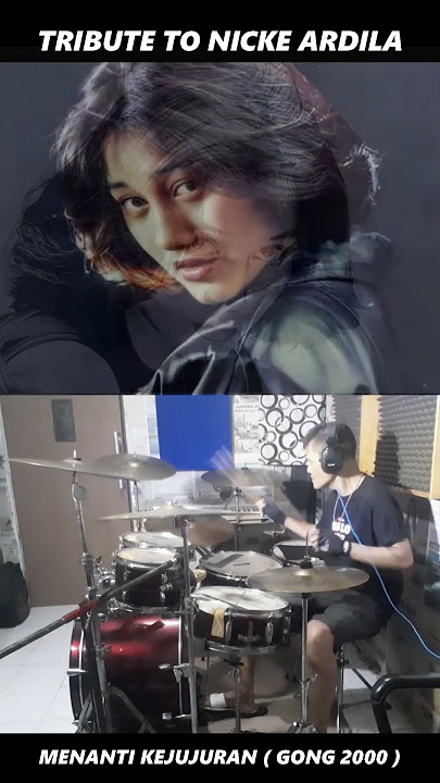 Tribute to Nike Ardila : Menanti Kejujuran ( Gong 2000 ) Drum Cover by Denny Barnas!! #shorts