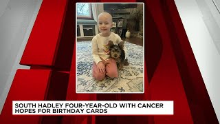 South Hadley girl battling cancer asking for cards for her birthday