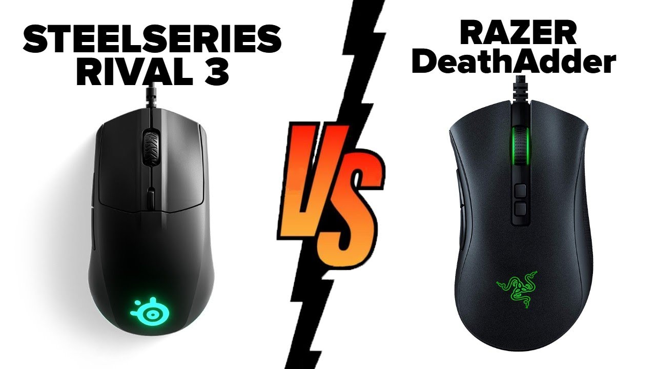 SteelSeries Rival 3 vs Razer DeathAdder Essential - Which Mouse is Better ?