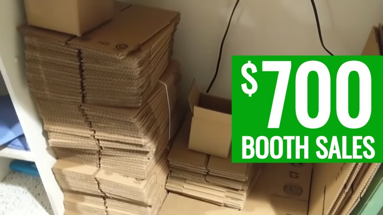 First Class Shipping Boxes & Booth Sales Report - YouTube