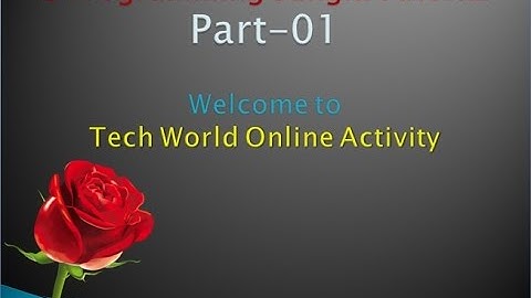 C Programming Bangla Tutorial Part One : Tech World
