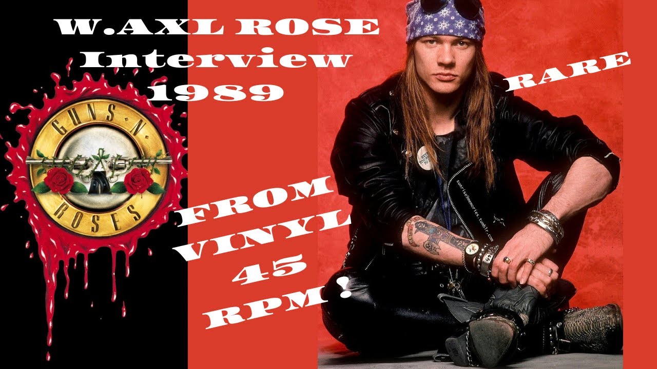 Guns N' Roses , RARE vinyl interview,1989 - YouTube