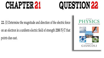 Determine the magnitude and direction of the electric force on an electron in a uniform electric fie