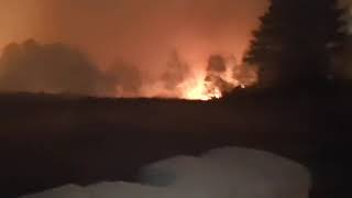 Incendio en en la parroquia de San Xoán de Laíño, Dodro