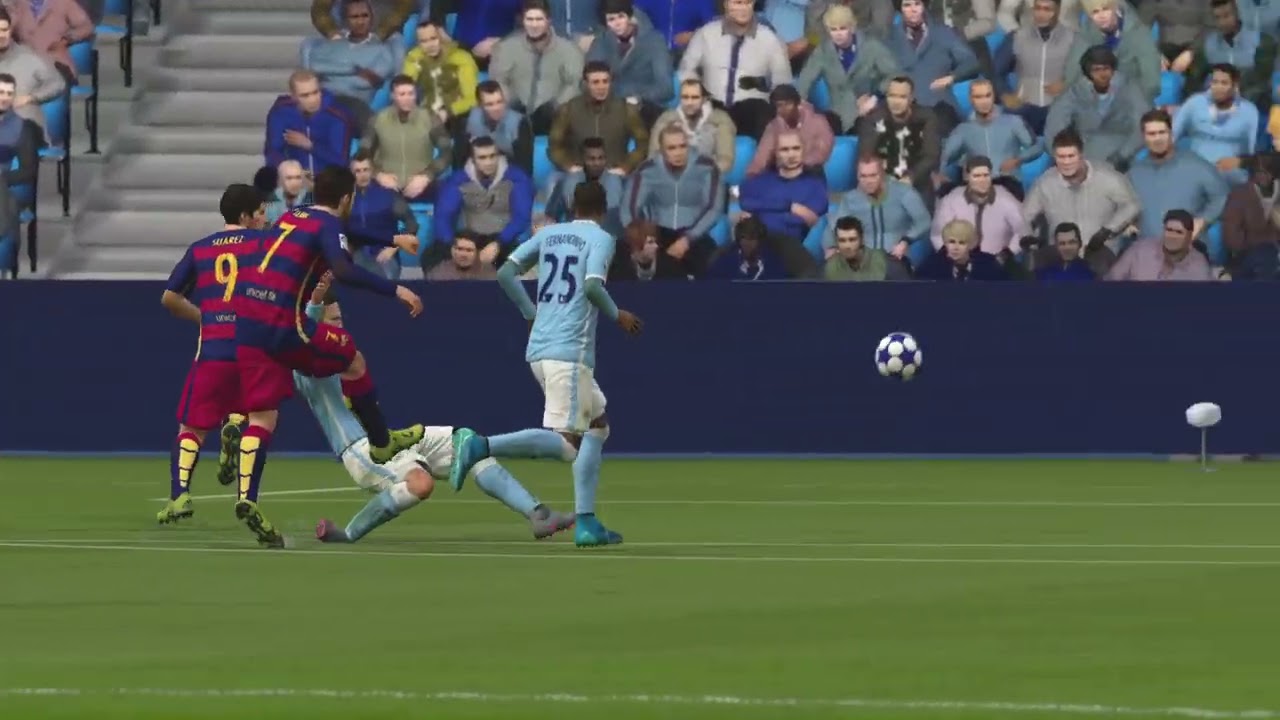 FIFA 16 Miralem Pjanic (Right foot curler) v Man City Champions League Last 16 1st Leg!