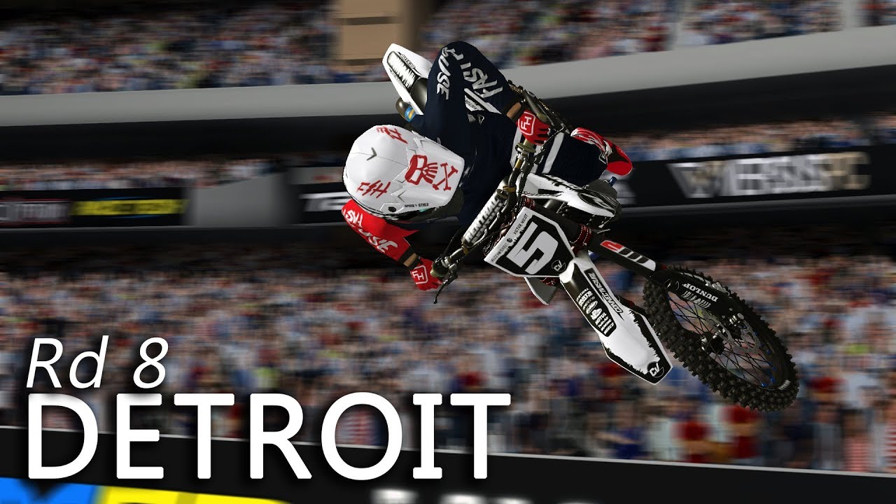 Mx Simulator - 2019 Rd8 Detroit | Press Day Onboard Lap | 250f