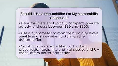 Should I Use A Dehumidifier For My Memorabilia Collection? - The Memorabilia Zone