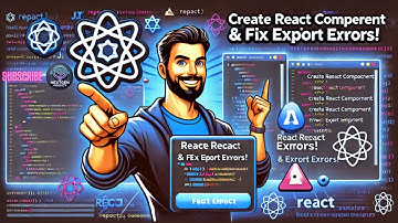 ❓ How to Create & Export a React Component Without Errors? (Fix Default Export Issues!) 🚀#aravind