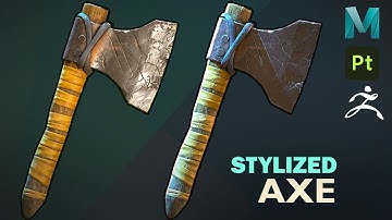 Making a Stylized Axe with Autodesk Maya 2026, Zbrush, Substance Painter