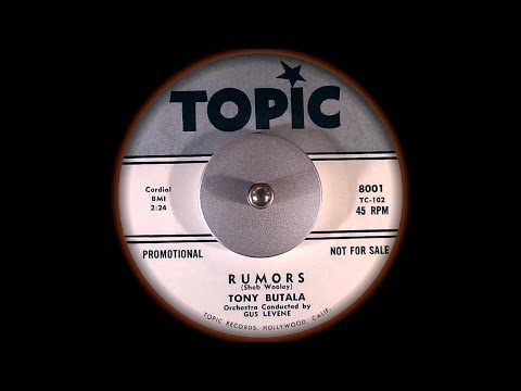 Tony Butala — Tony Butala - Rumors (1959 promo)
