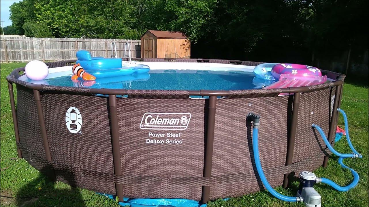 Coleman 18x48 pool YouTube