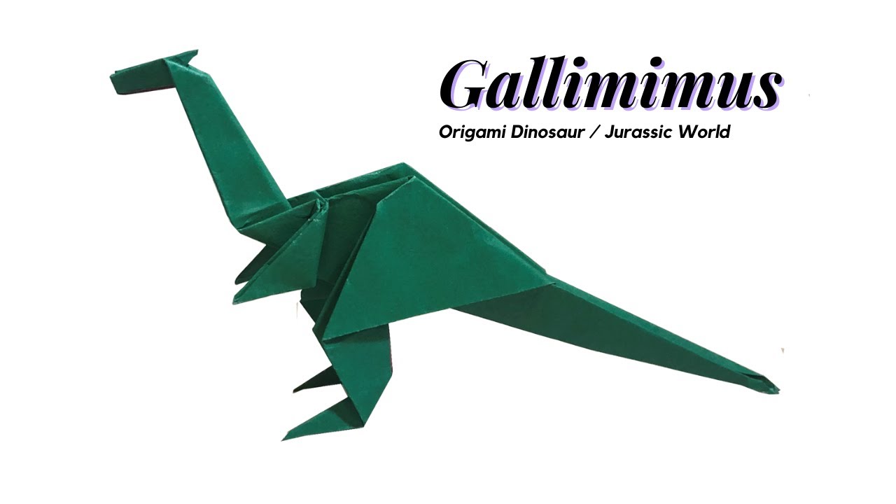 Origami Dinosaur Gallimimus