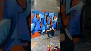 Pintando unas letras con Botes viejos #streetart #graffiti  #graffitiprocess #tutorialgraffiti