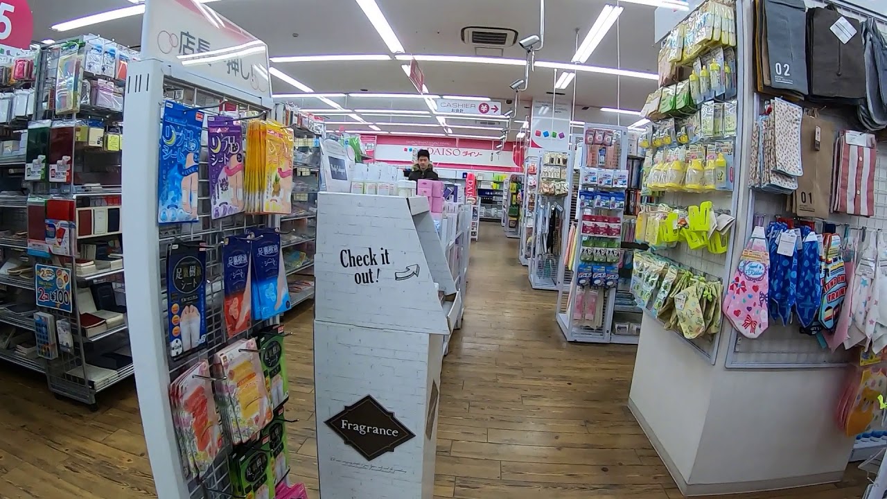 100円ショップ Daiso ザ ダイソー Lalaテラス南千住店内 ネックストラップ装着撮影 Youtube