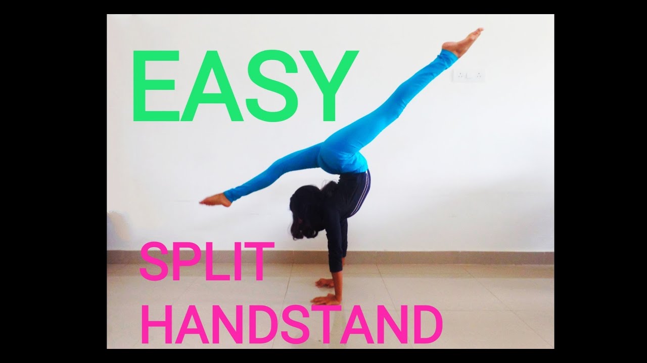 How to do SIMPLE, FAST, EASY SPLIT HANDSTAND at home by yourself!(KIDS