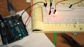 Control Arduino with Python -- Paul McWhorter tutorial HW @paulmcwhorter 