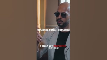 Andrew Tate talks about depression! #motivation #depression #andrewtate