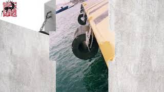Vertical installation methods of cylindrical fender