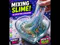 Super Glossy Slime Mixing glitter #slimeasmr #glitterslime #oddlysatisfying #satisfying #Relaxing