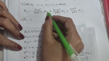 Lecture 6 | Chapter 1 | Coordinates, Vector and Tensors | Example 50 | Honours 4th Year