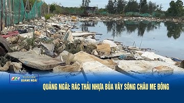 Quảng Ngãi: Rác thải nhựa bủa vây sông Châu Me Đông | PTQ