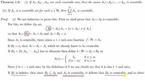 Real Analysis: Lecture 16 - Countable and Uncountable sets (Part 3) - Theorems and Problems