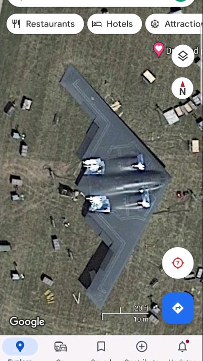 Found a B2 Bomber #B2Spirit #Bomber #USA #Milatary #GoogleMaps #Plane #Stealth #B2Bomber #Army