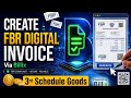 How to Create 3rd Schedule Goods Invoice | FBR Digital Invoicing | Billix