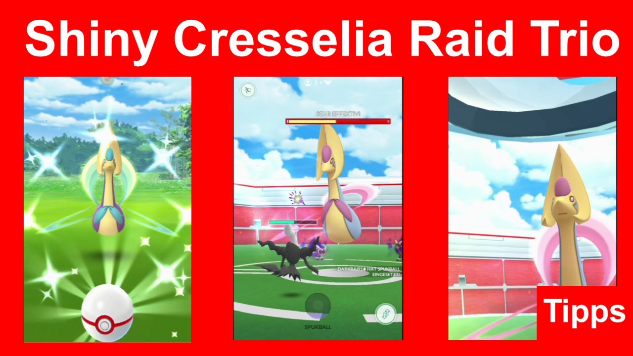Cresselia Raid Trio gewinnen. Wie man shiny Cresselia zu dritt besiegt -  Pokemon GO Deutsch 135