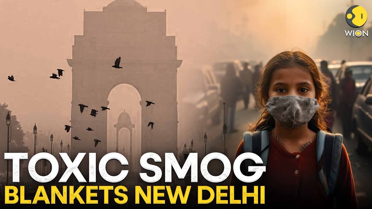 Toxic smog blankets New Delhi as air quality plummets to ‘severe’ WION Originals YouTube