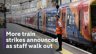 Rail strike: Rail workers walk out over pay dispute, as train drivers announce new strike