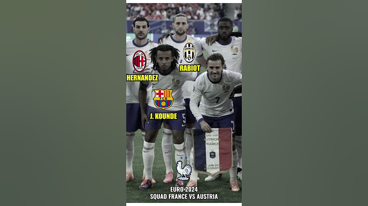 Squad France vs Austria Euro 2024, Mbappe Real Madrid #footballsquad #football