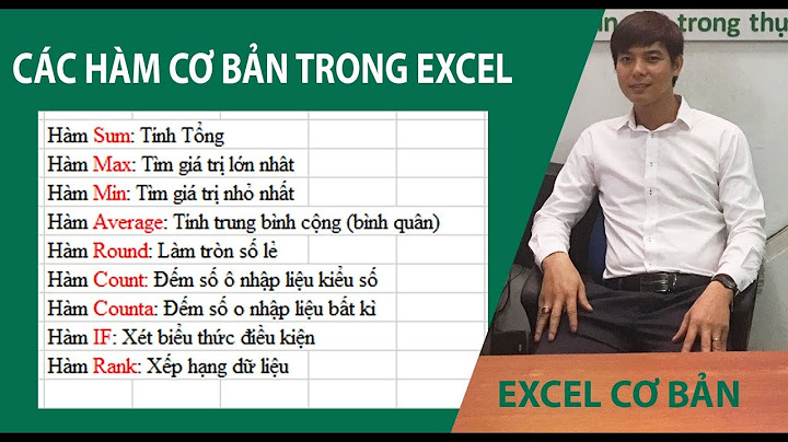 Hướng dẫn chi tiết các hàm thông dụng trong excel