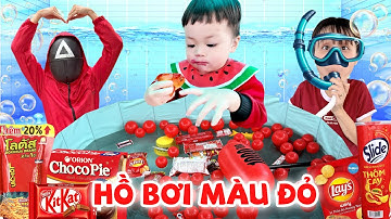 LÀM HỒ BƠI MÀU ĐỎ CHO ZINO | RED SWIMMING POOL - VÊ VÊ CHANNEL
