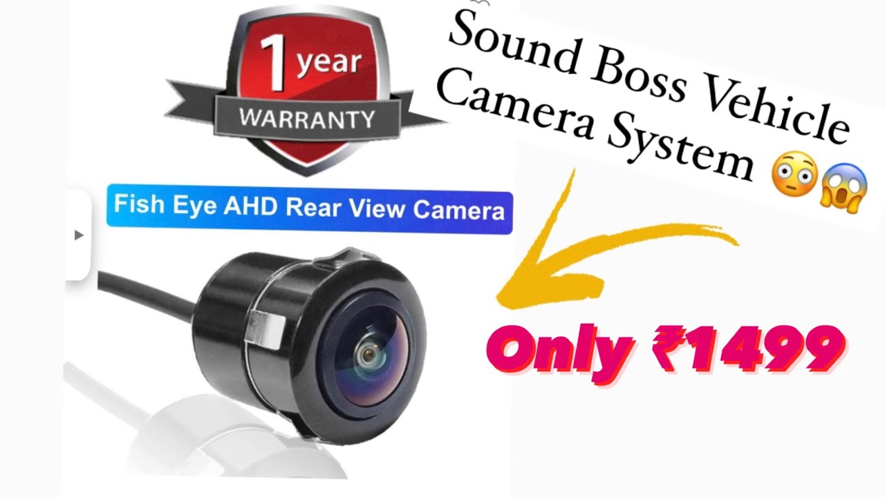 Sound Boss Androidify 3rd Gen Car FISH EYE AHD Rear View Camera only ...