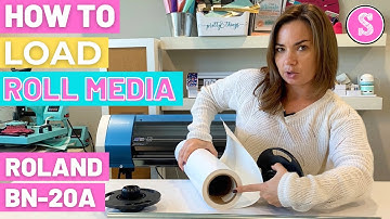 Roland BN-20A Setup: How to Load Roll Media