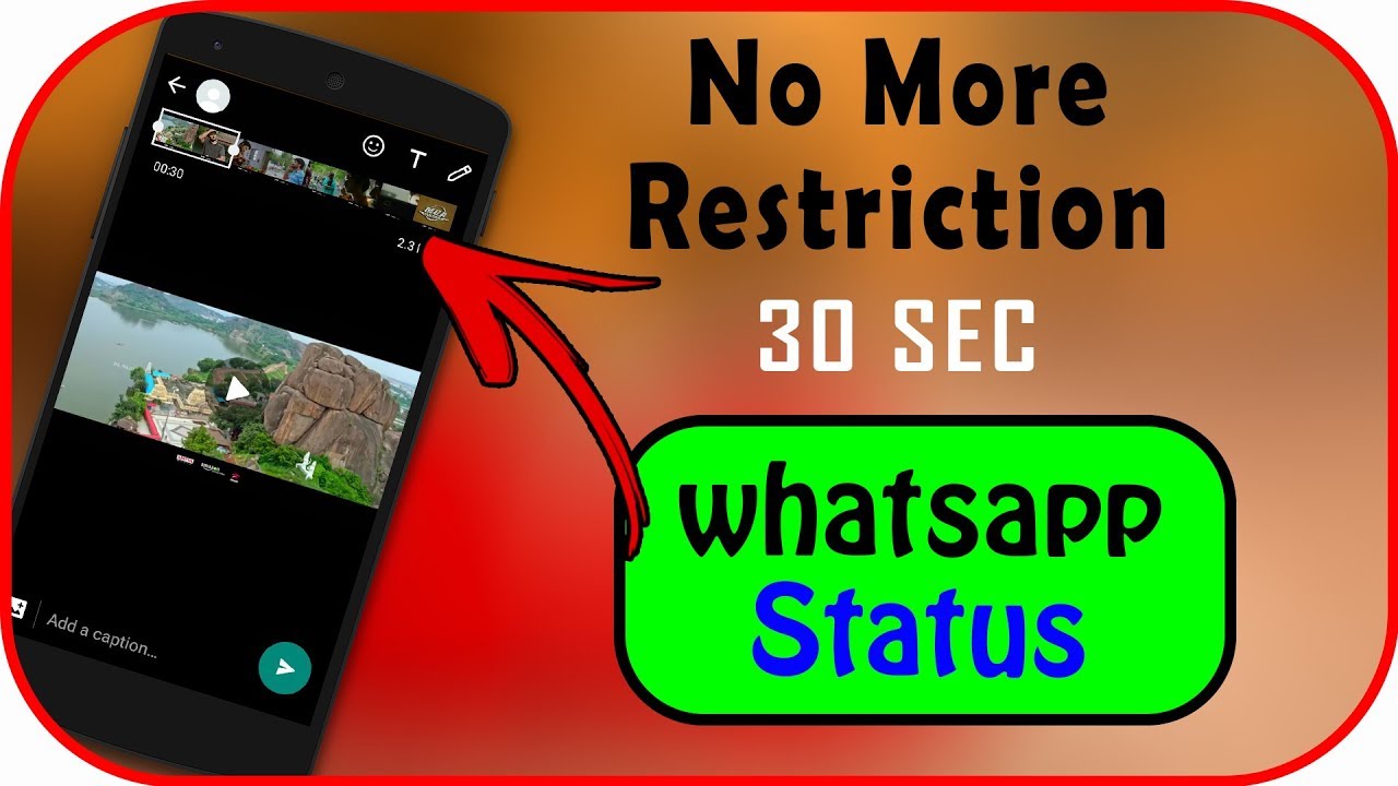 [Telugu] How To Post More Than 30 Seconds Video On Whatsapp Status ...