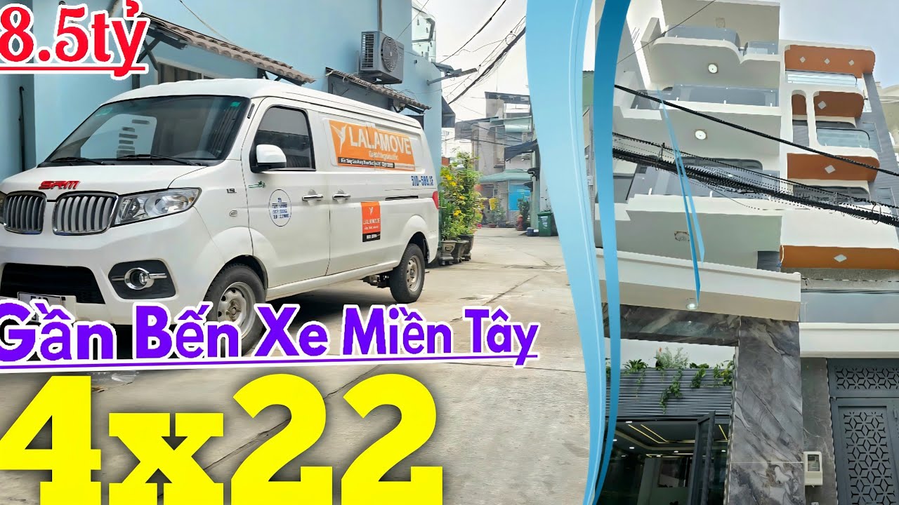 Bán nhà Bình Tân 4x22m, 5 PHÒNG CÓ GARA Ô TÔ | đường An Dương gần Bà Hom Q.6, Bến Xe Miền Tây