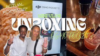 UNBOXING MY OSMO POCKET 3📷+ ACTUAL FOOTAGE