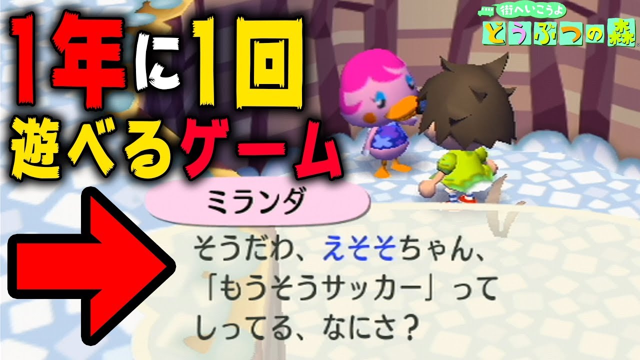 街森】1年に1日だけ遊べる特別なミニゲームがあるらしい【街へ