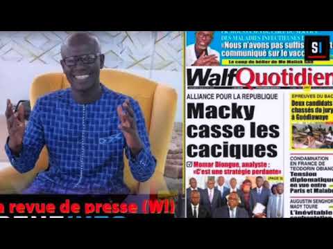 Revue De Presse (Wolof) Walf Fm - Vendredi 14 juillet 2023 - Oumar Boun Khatab Gueye