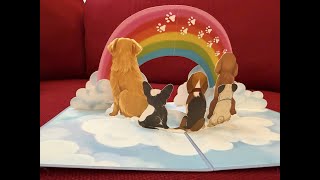 Sympathy card for pet loss - so heartfelt! POPWOW Sympathy Dogs Pop Up Card, Pet Loss, Rainbow Bridg